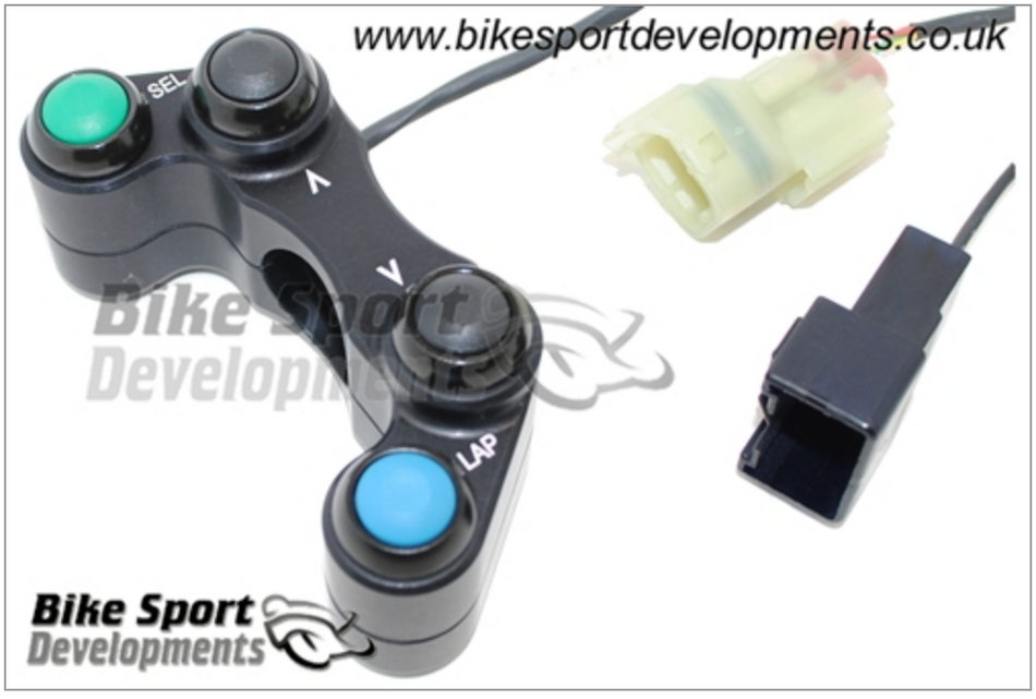 Kawasaki ZX10-2016 , 4 Button Left Side Switch – Select , Up , Down , Lap