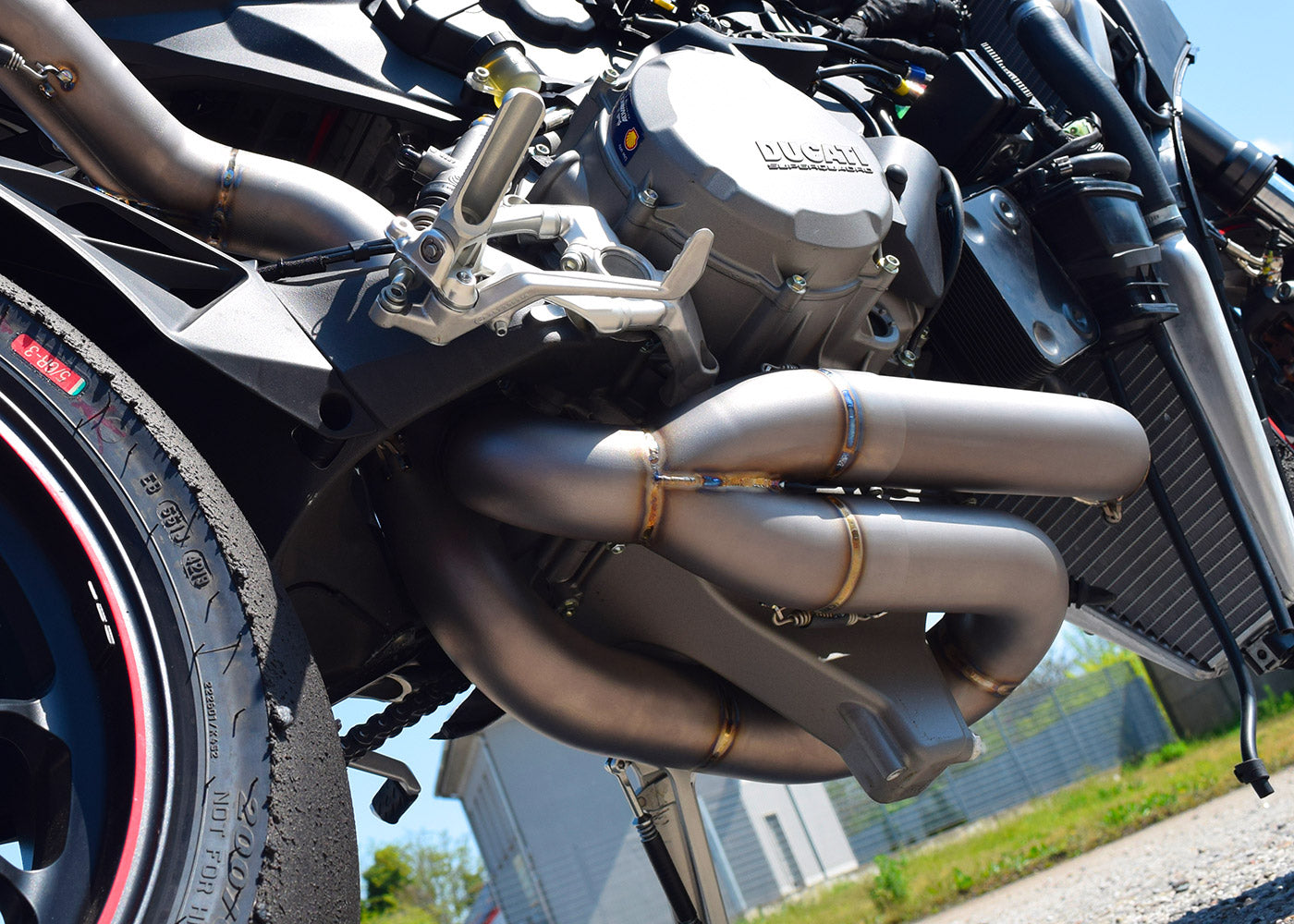h Ducati Panigale V2 Spark Racing Full Titanium System