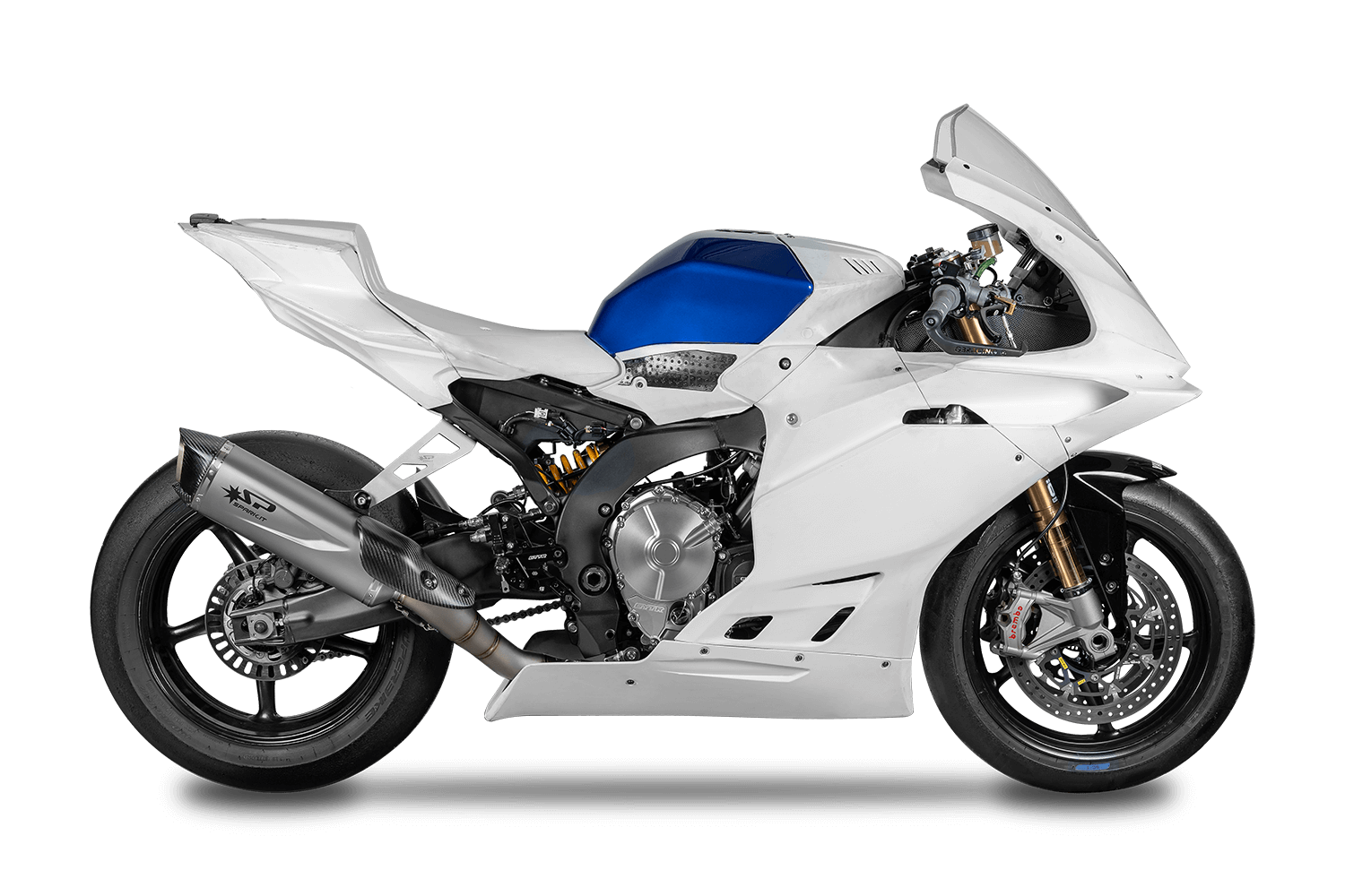 Yamaha YZF R9 2025 Spark RACING FULL TITANIUM SYSTEM SSP600: Titanium ...