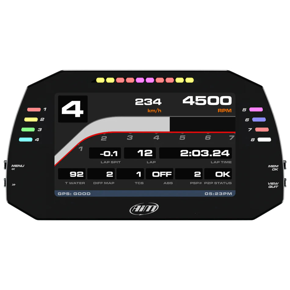 AiM MXS 1.3 TFT Motorcycle Dash Data Logger