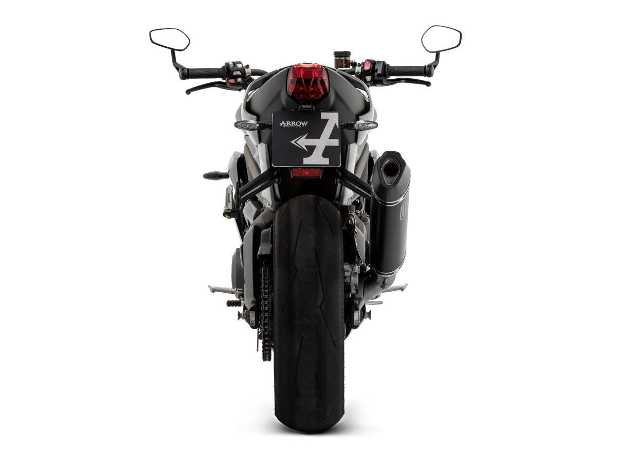 Triumph Street Triple 2017-22 Arrow Dark Slip On – UK Race Support