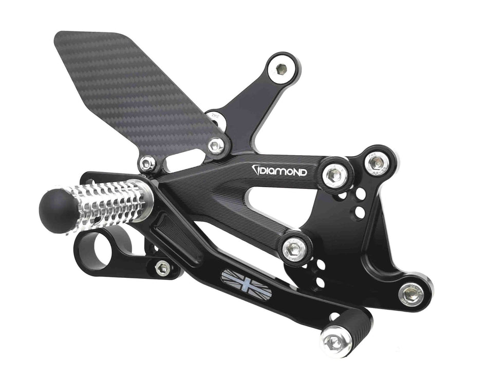 Triumph Street Triple 765R/RS/Moto 2 - 2017 onwards Diamond Race Products Rearsets