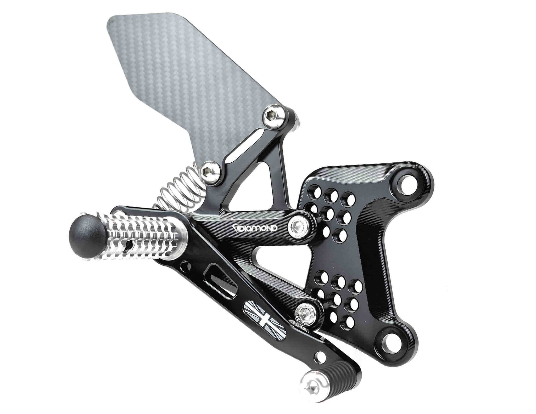 せれ Kawasaki ZX-6R / 636 2009-18 Diamond Race Products Rearsets (Road