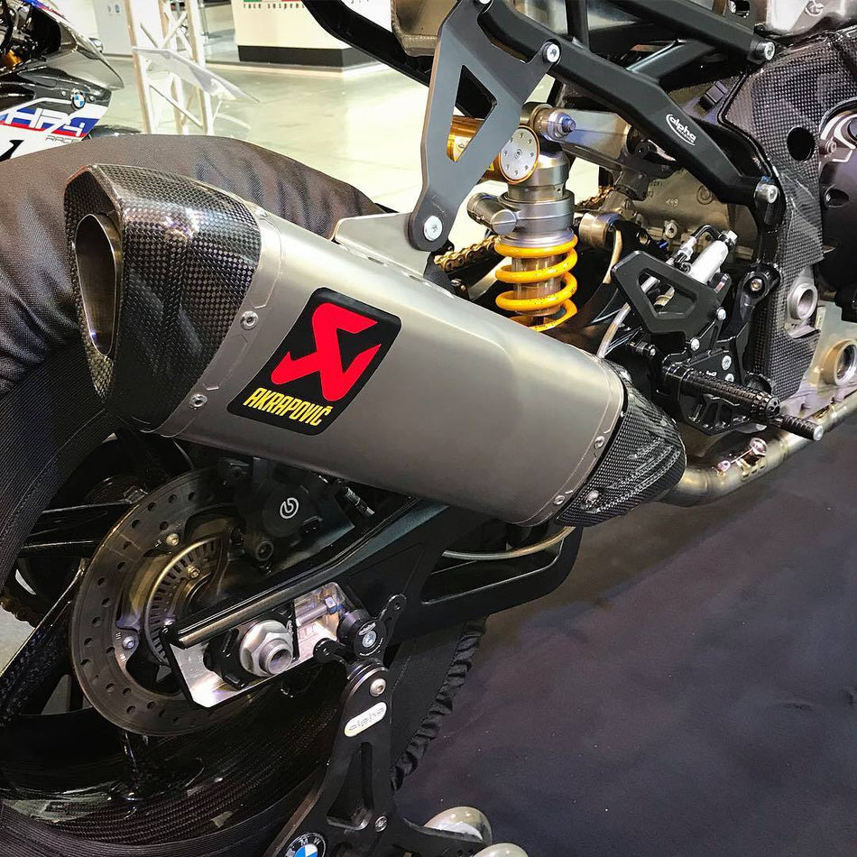 BMW S1000RR 2019> Akrapovic Optional muffler bracket for racing subframe