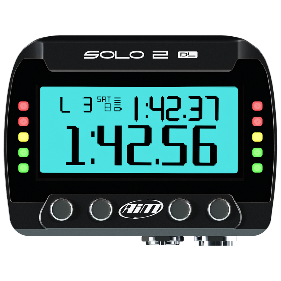 Triumph Street Triple 765RS AiM Solo 2 DL GPS + ECU Motorcycle Track Day Lap Timer with Connector Cable