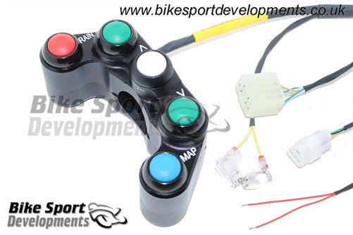 Yamaha YZF1000 R1 2009-14 - 5 Way Race Bike Handlebar Switch for Kit ECU and Wiring Only