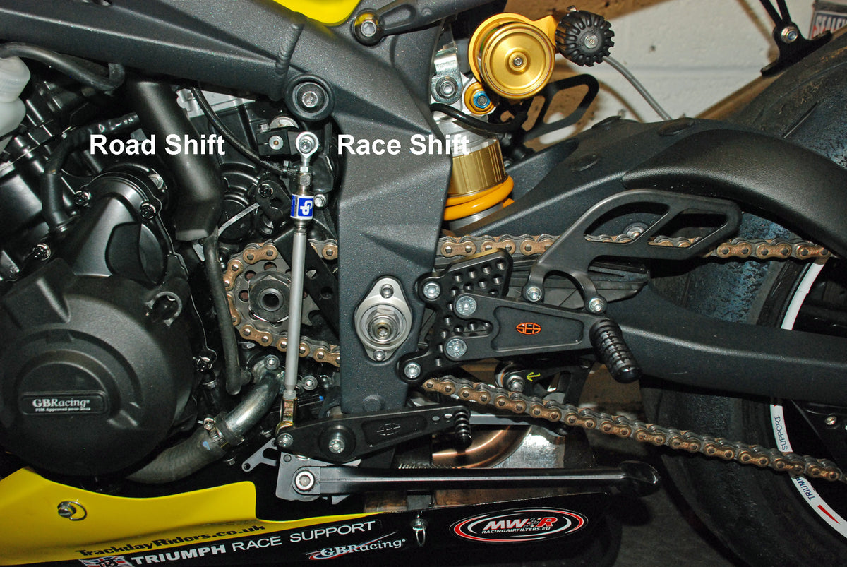 06-12 Triumph Daytona 675R Adjustable Rear Shock Link Linkage - Sun Coast Cycle Sports | Used 06-12 Triumph Daytona 675R Adjustable Rear Shock Link Linkage - Sun Coast Cycle Sports | Used