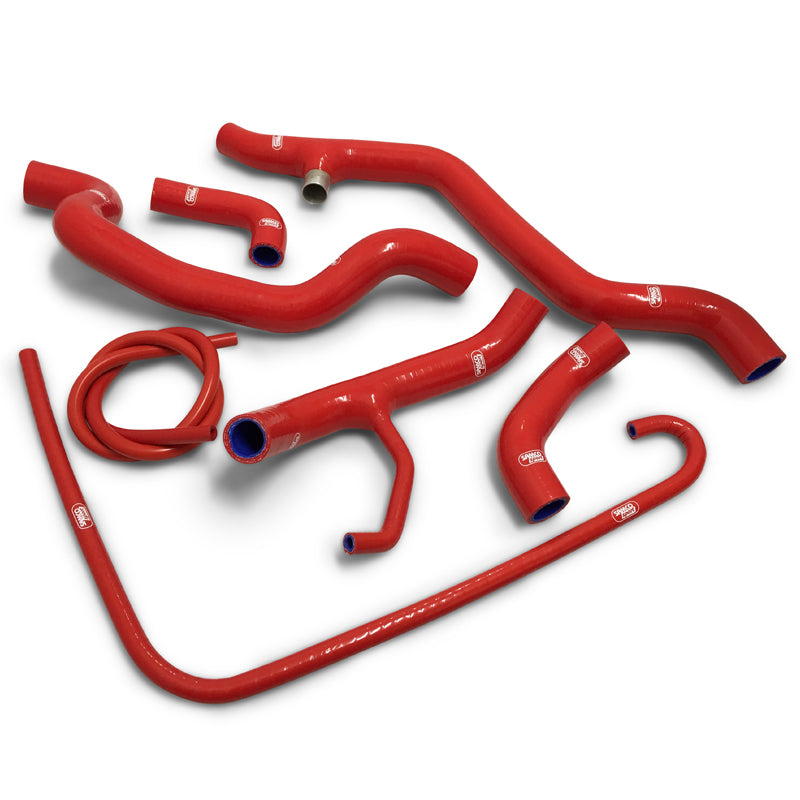 Ducati 1098 & 1198 & Street Fighters Samco 7 Piece Thermostat Bypass Race Coolant Hose Kit