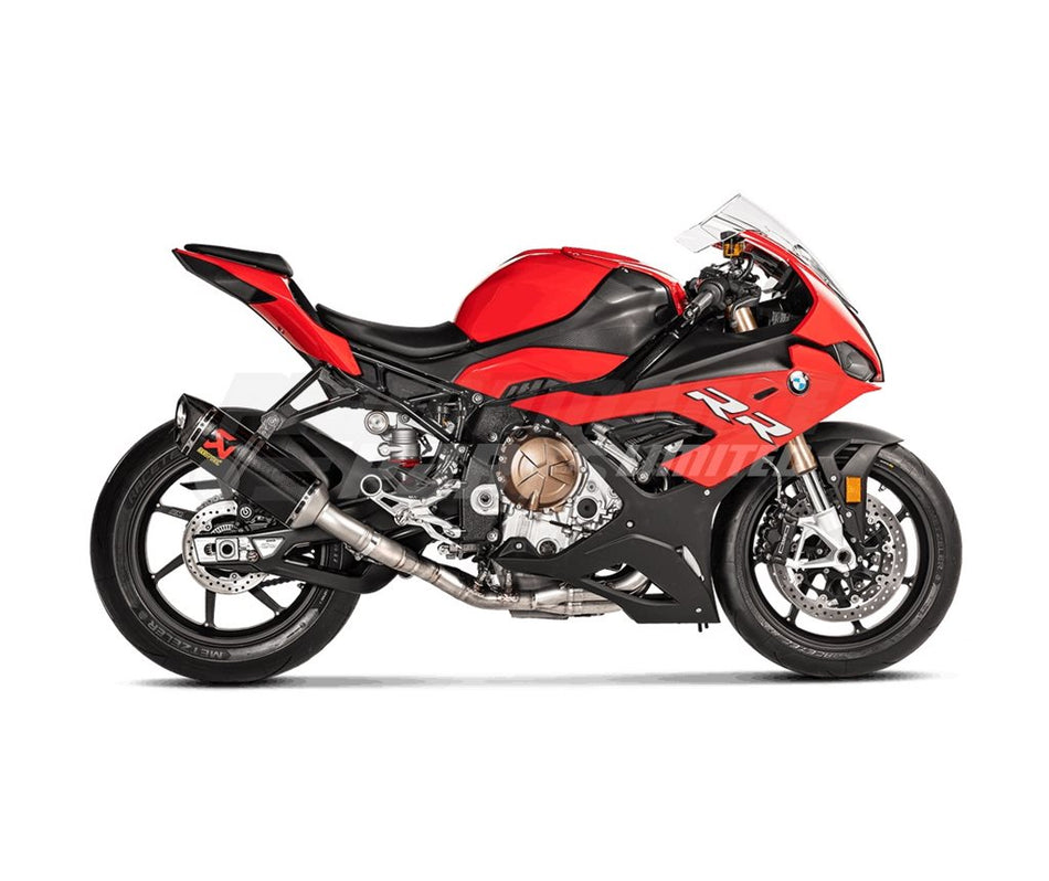 BMW S1000RR 2019> Akrapovic Akrapovic Full System Carbon Silencer & Stainless Headers Race System (Optional Baffle Available)