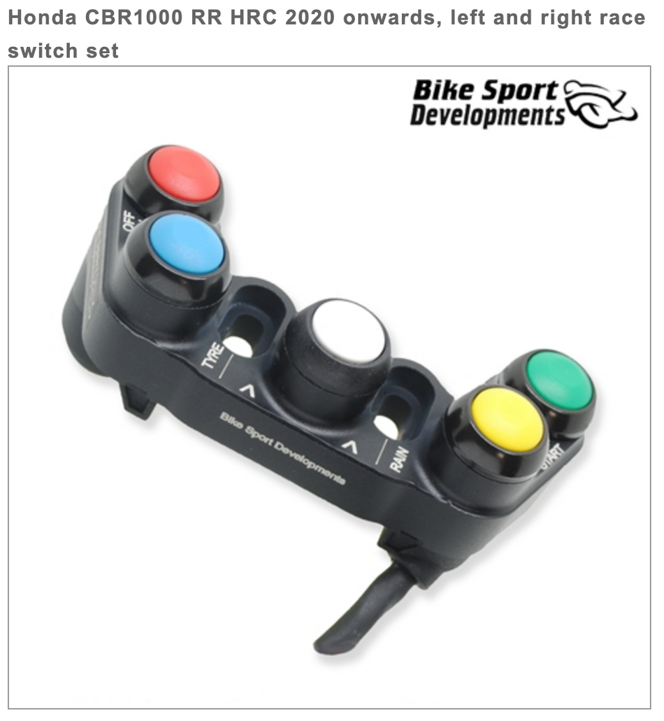 Honda CBR1000RR HRC 2020> - Left & Right Race Switch Set