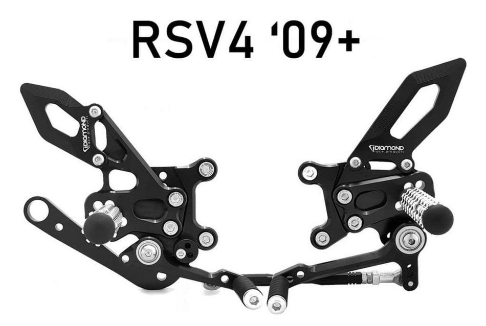 Aprilia RSV4 2009> Diamond Race Products Rearsets