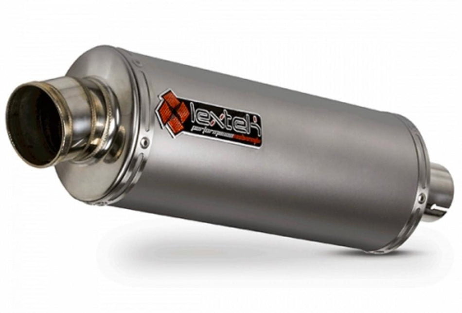 LexTek OP1 Matt Stainless Steel Slip-On Silencer 51mm