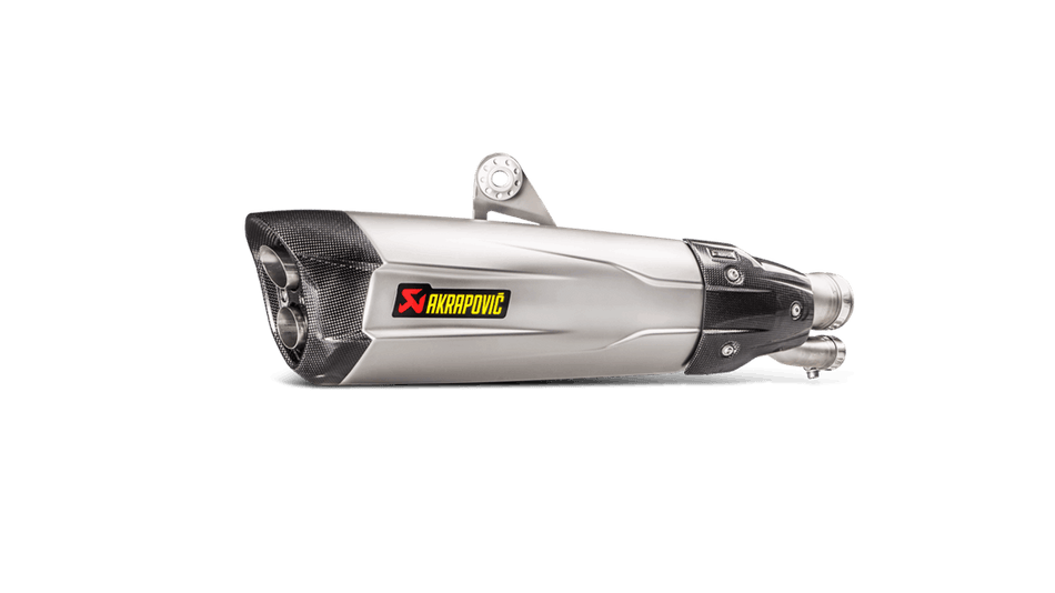 BMW S1000RR 2017-18 Akrapovic Titanium Silencer Slip-On Kit (Includes Carbon Heat Shield)