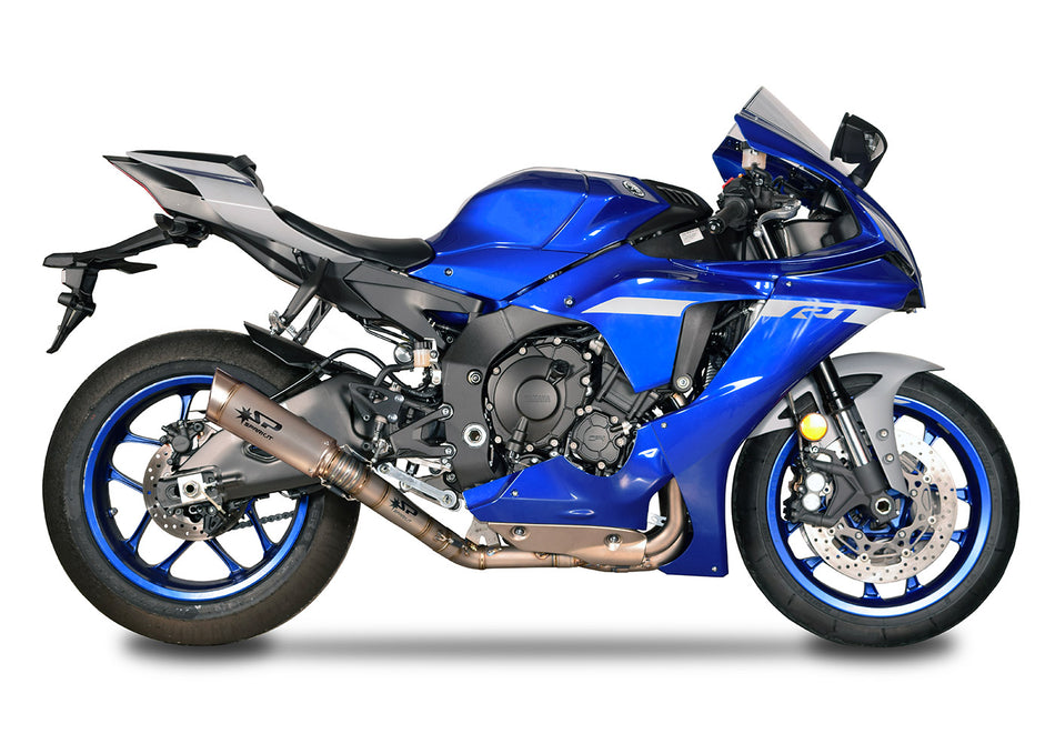 Yamaha YZF R1 2015-20 Spark RACING full system: TITANIUM collector d.65mm + GRID-O silencer