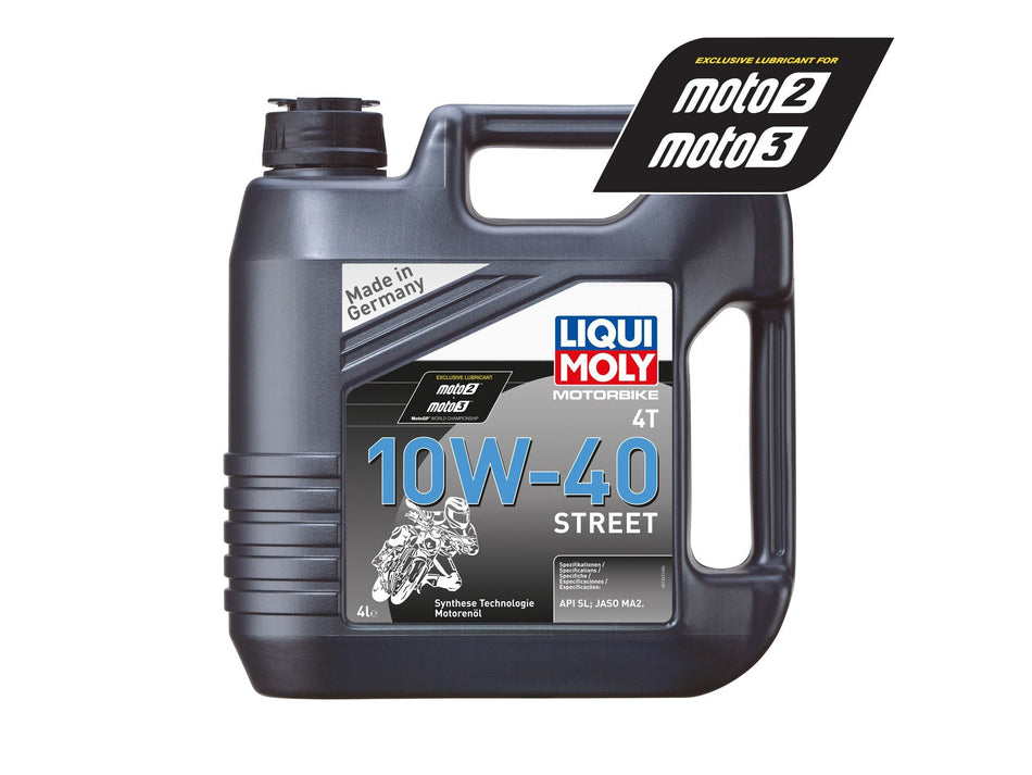 LIQUI MOLY - OIL 4-STROKE - SEMI SYNTH - STREET - 10W-40 - 4 LITRES