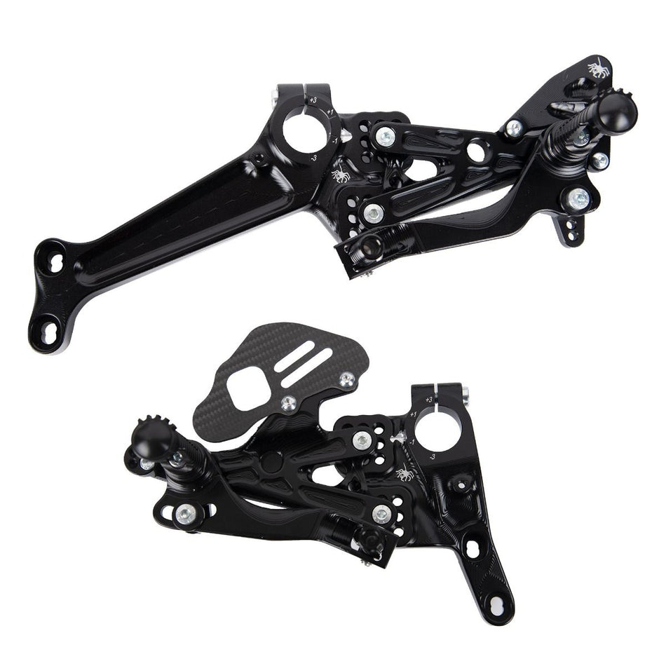 Ducati V4 V4S V4R Panigale SBK Spider Rearsets With Side Plates