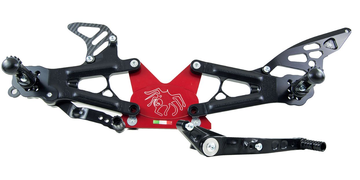 Spider Racing 2017 R6 Yamaha YZF R6 2017> Spider Rearsets – UK Race Support